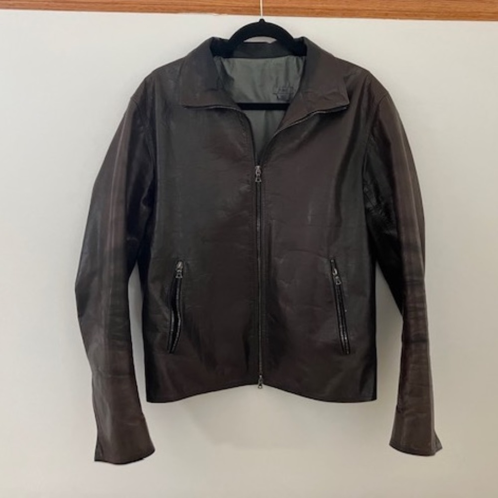 M0851 Mens Large Leather Jacket